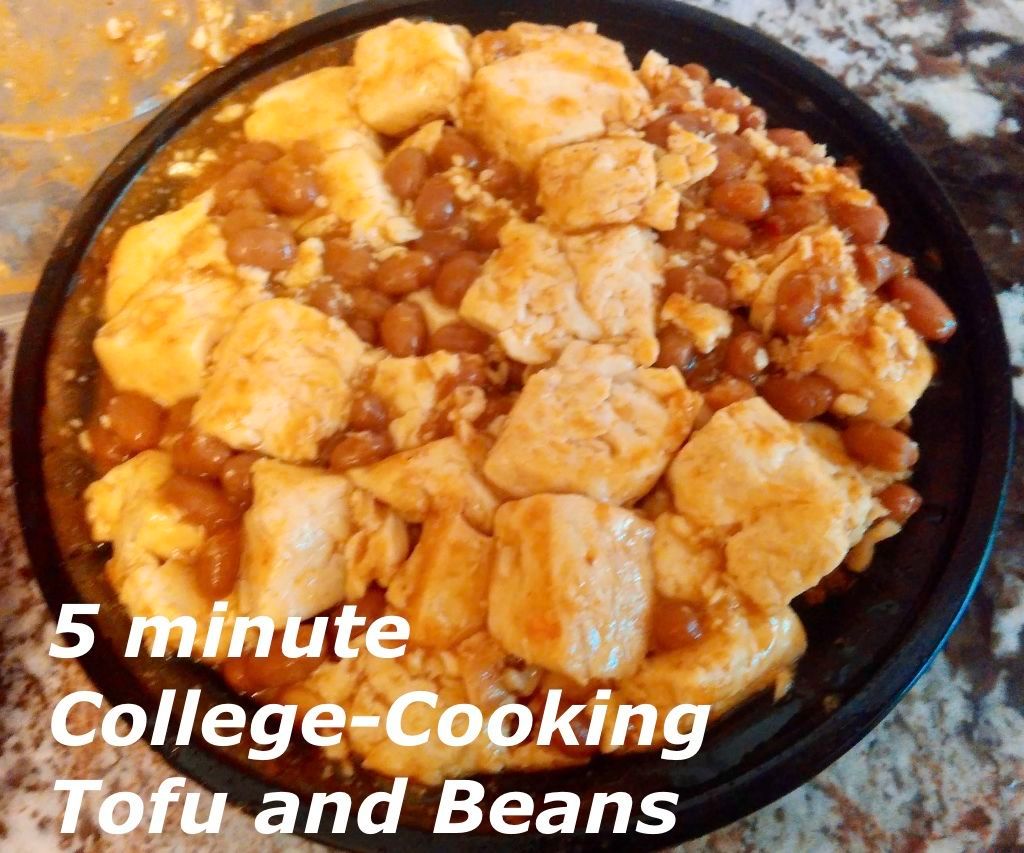 5 Minute Stir-Fried Spicy Tofu and Beans