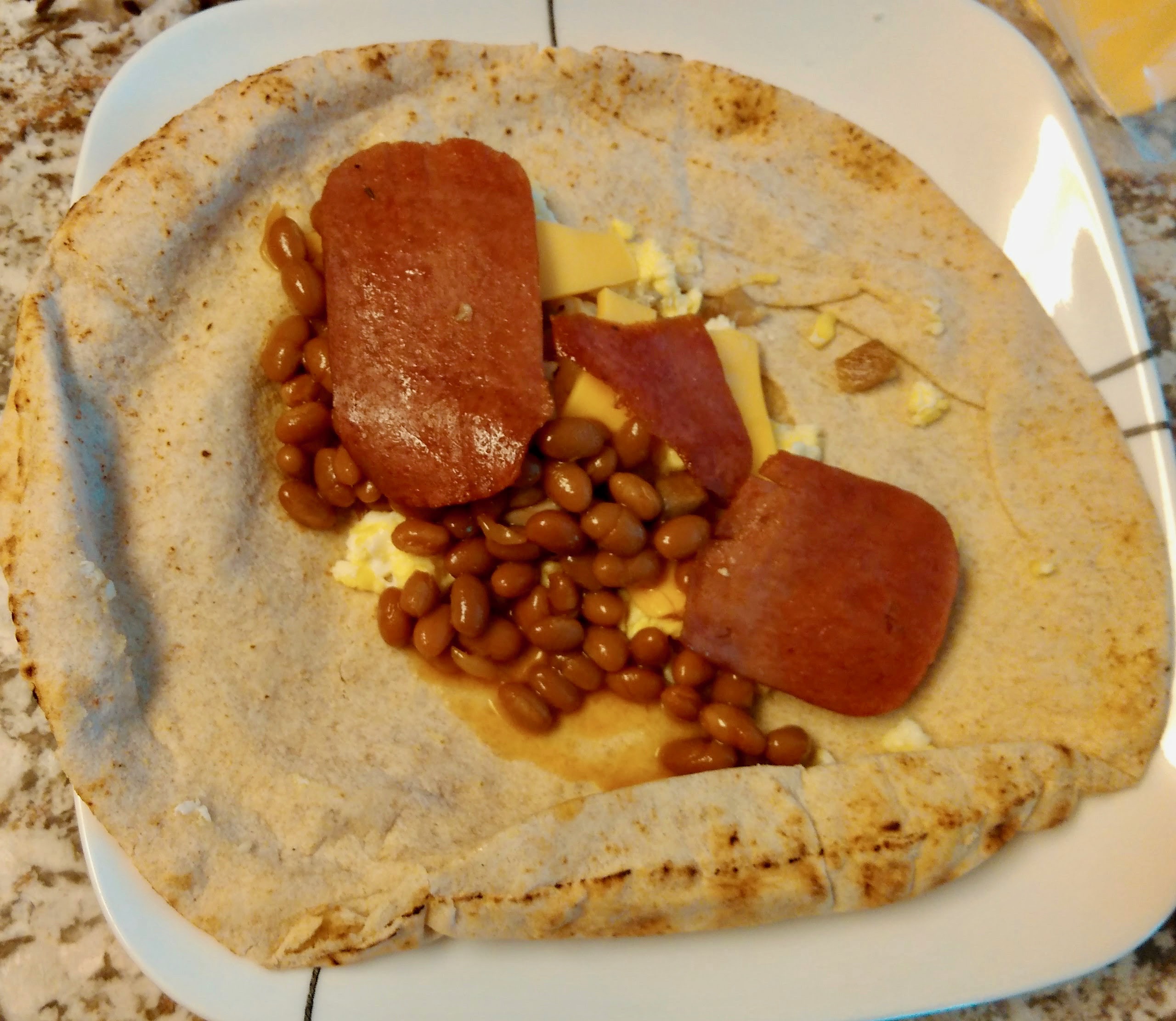 Breakfast Spam Burrito 6 Steps (with Pictures) Instructables