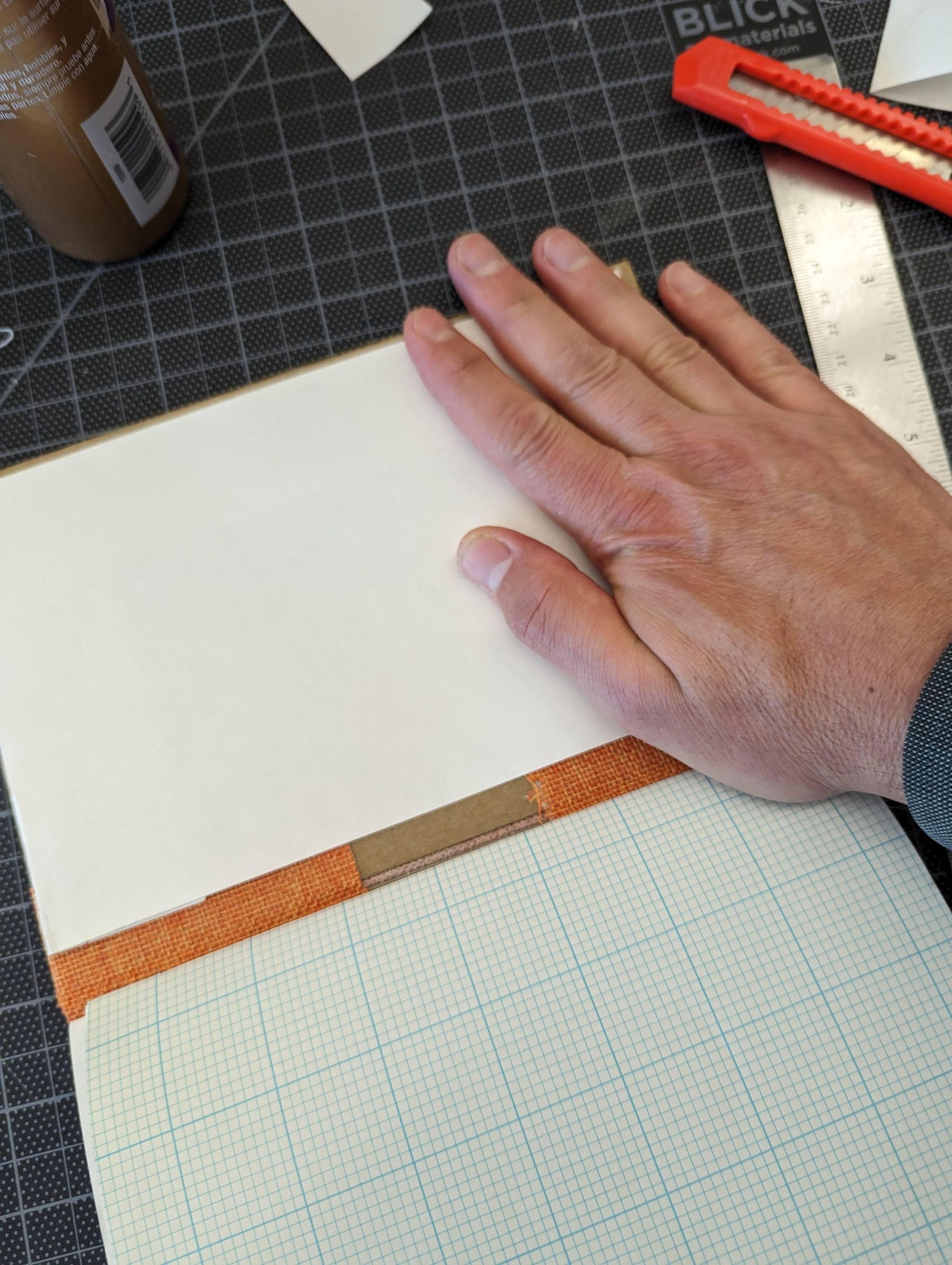 Simple Pocket for a Journal, Sketchbook, Etc. : 6 Steps (with Pictures ...