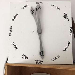 clock outline worksheet Build Your Own "Weasley" Location Clock!