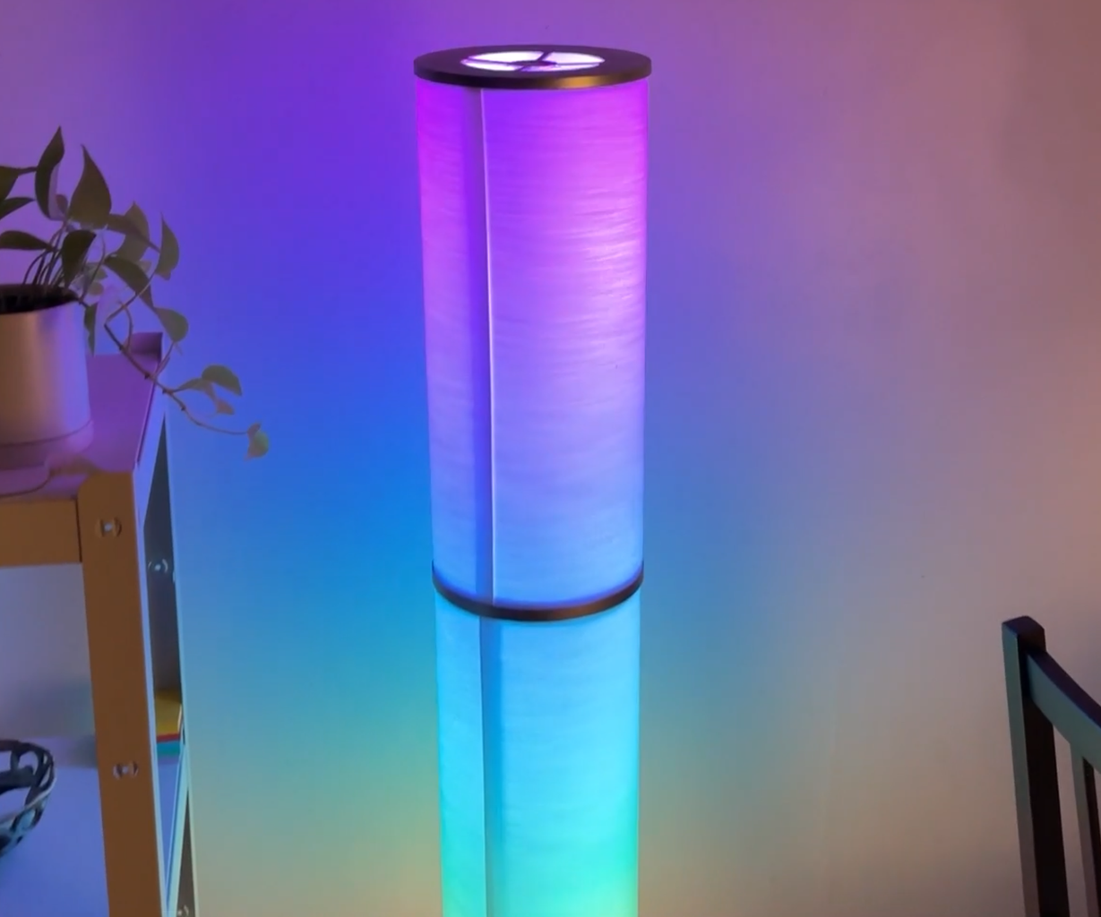 DIY WiFi RGB Floor Lamp Ikea Hack 11 Steps with Pictures
