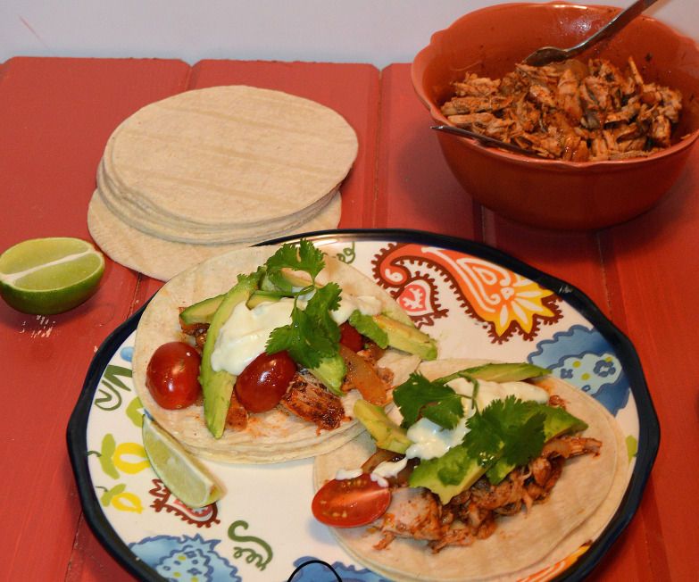 Smoked Paprika Chicken Tacos With Spicy Goat Cheese