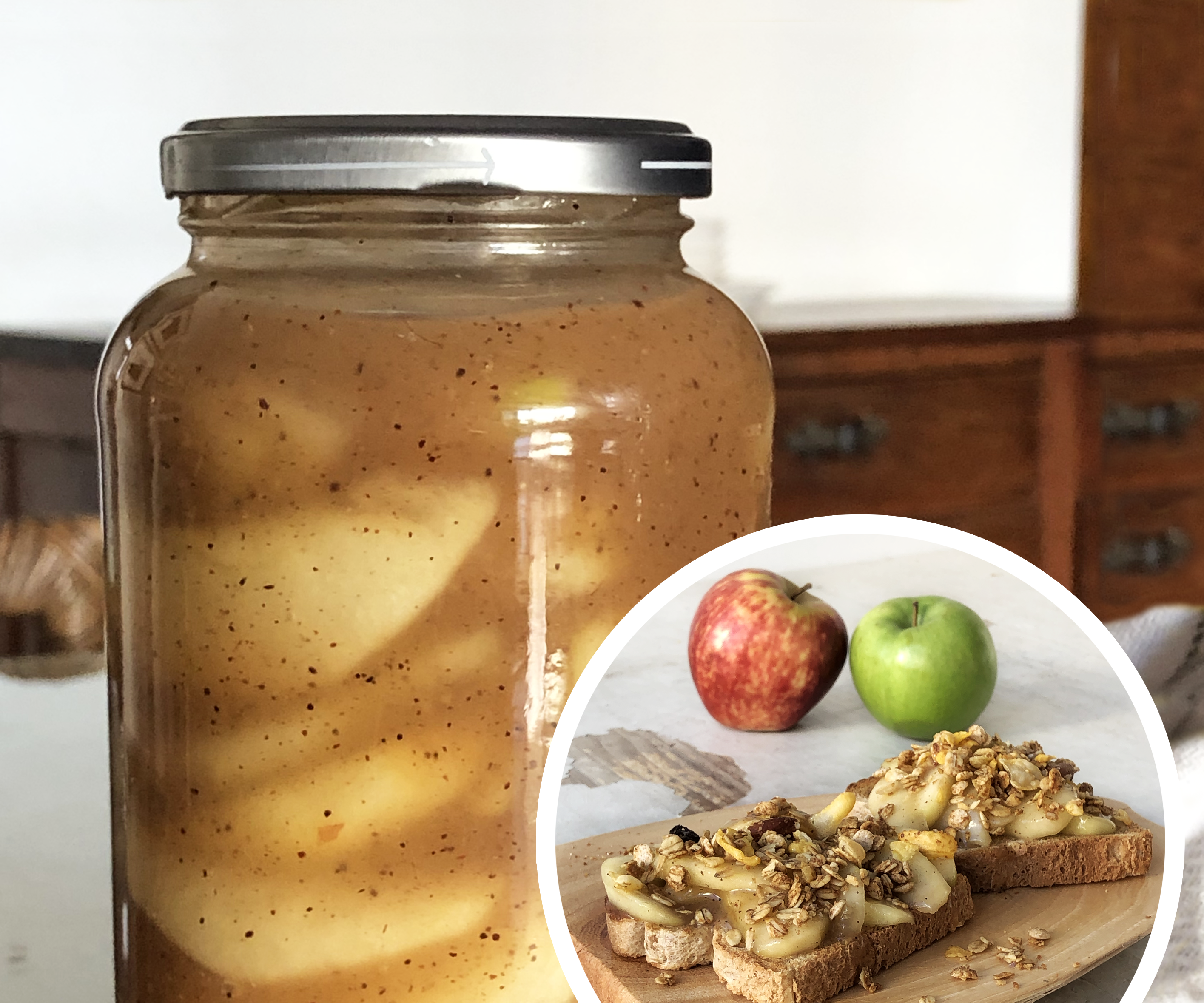 Lazy Apple Pie in a Jar