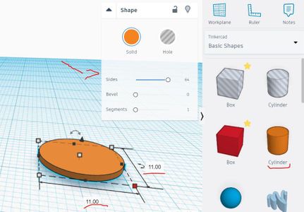 Designing Beyblade Gear in Tinkercad