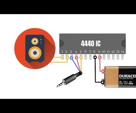 How to Make a Simple Powerful Audio Amplifier With 4440 IC