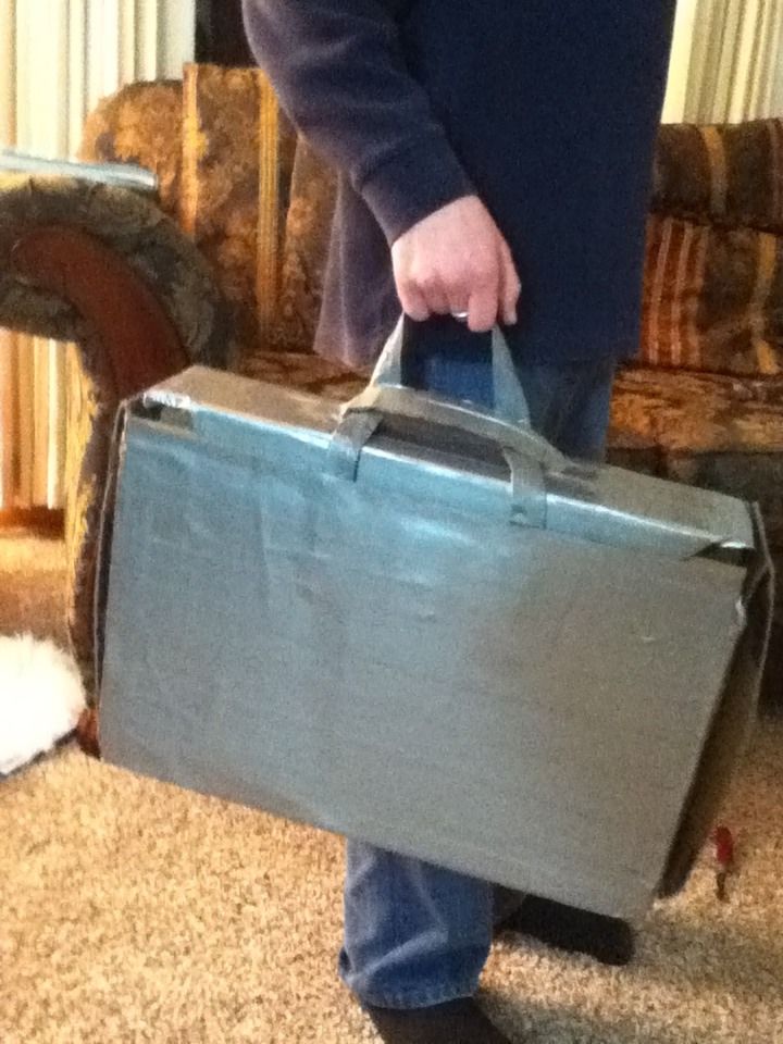 Heavy Duty Duct Tape Brief Case/instant Workspace