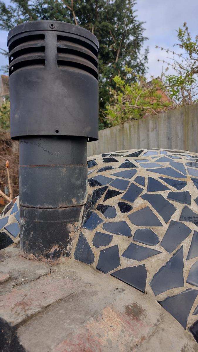 Adding a Reclaimed Chimney Cowling