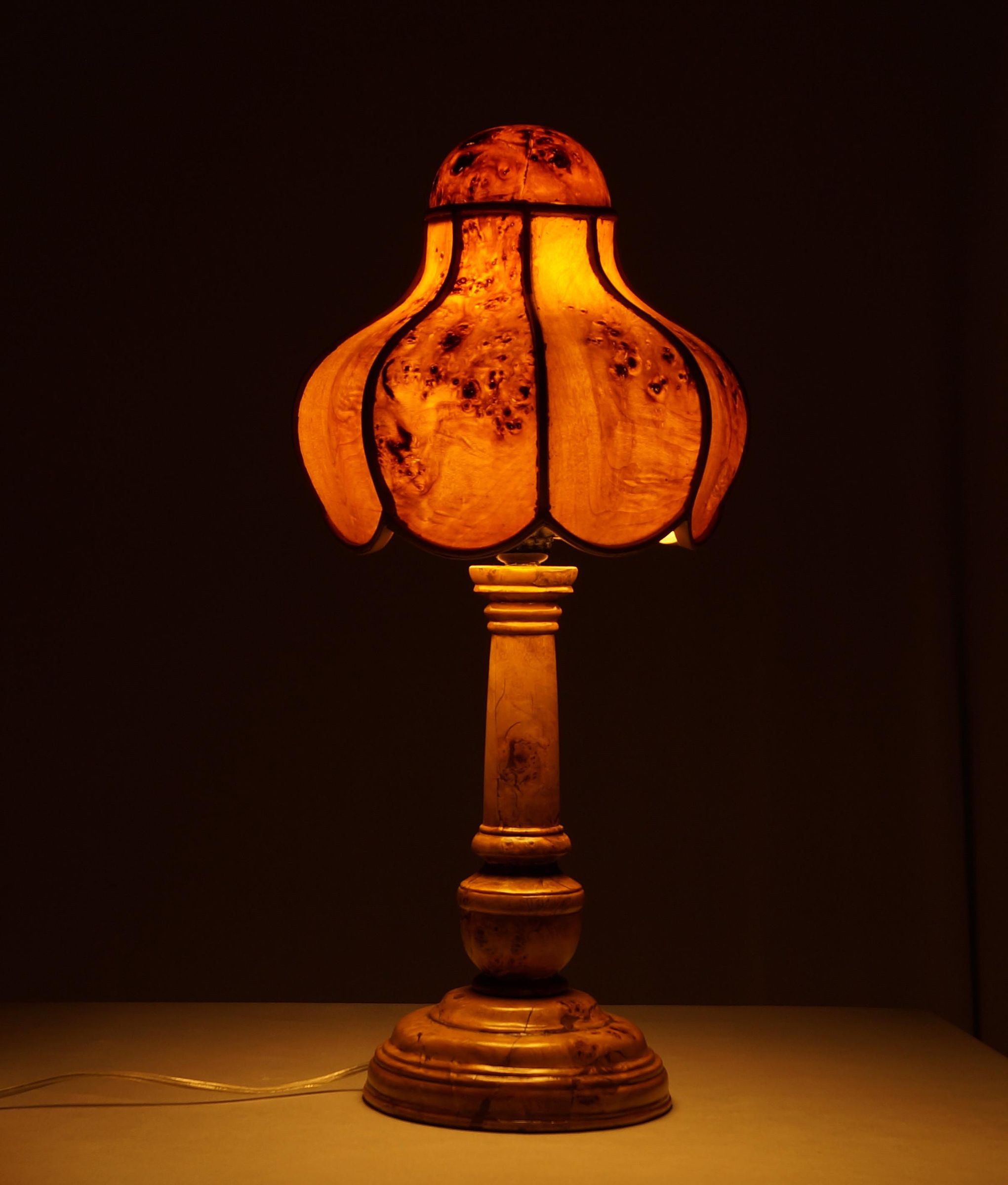 Vintage Style Wood Veneer Lampshade Instructables