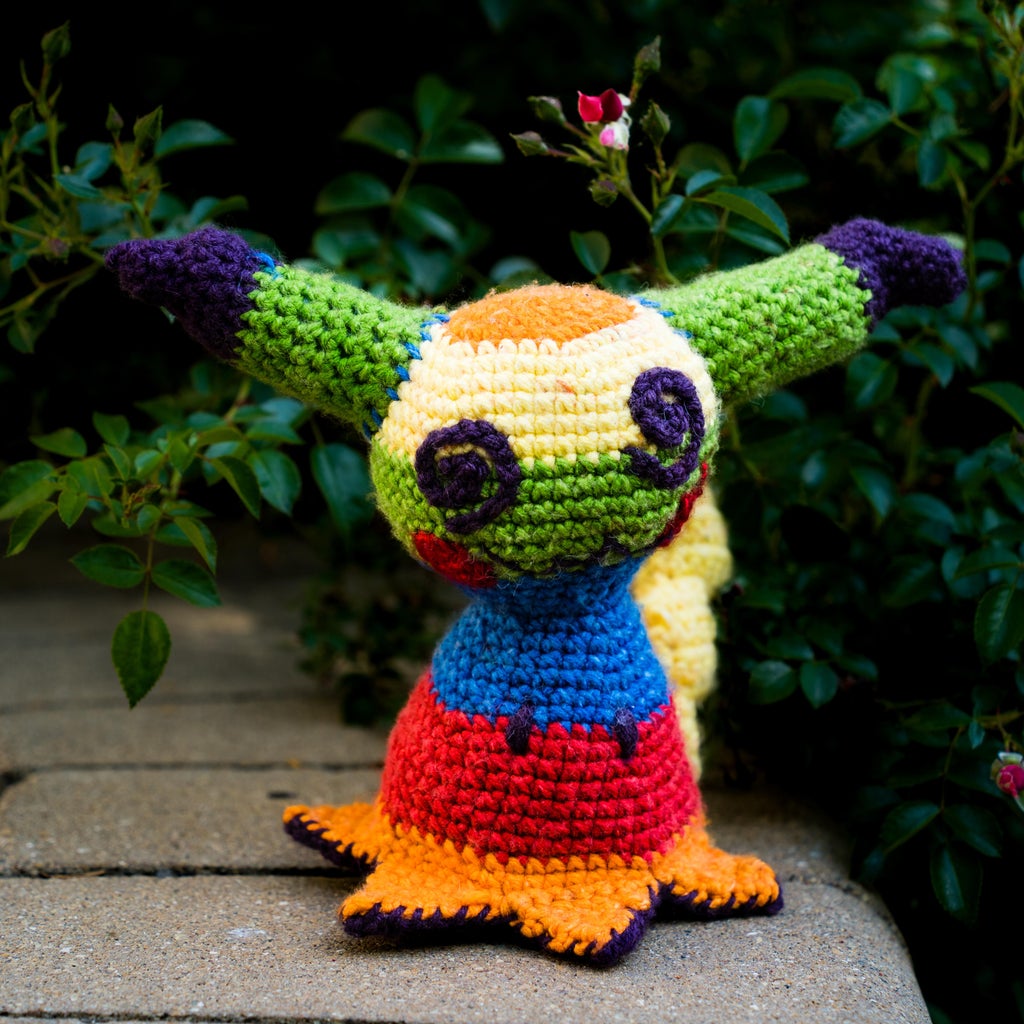 Rainbow Mimikyu! Free Crochet Pattern 7 Steps (with Pictures