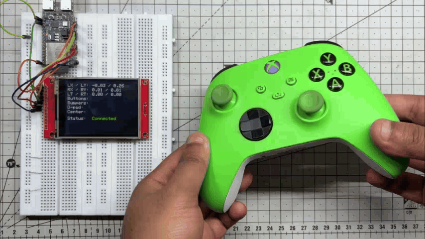 Xbox Controller Gif Tutorial Xbox Controller With ESP32 : 5 Steps - Instructables