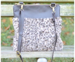 How to Sew a Faux Fur Crossbody Bag