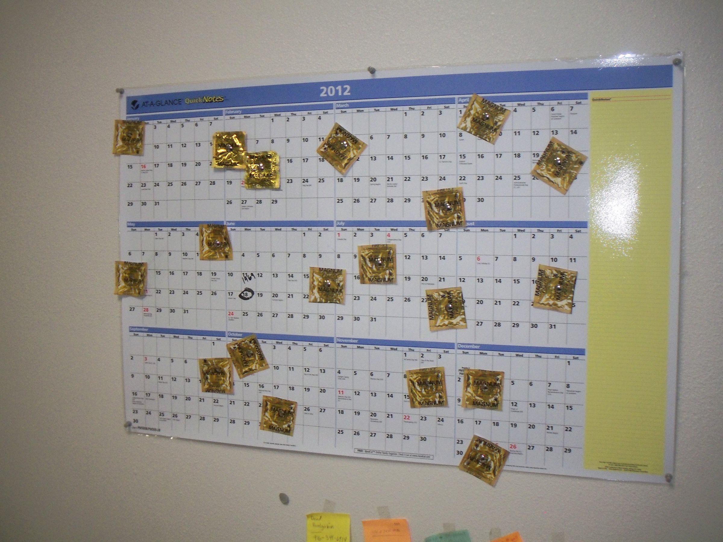 Condom Keeper Calendar