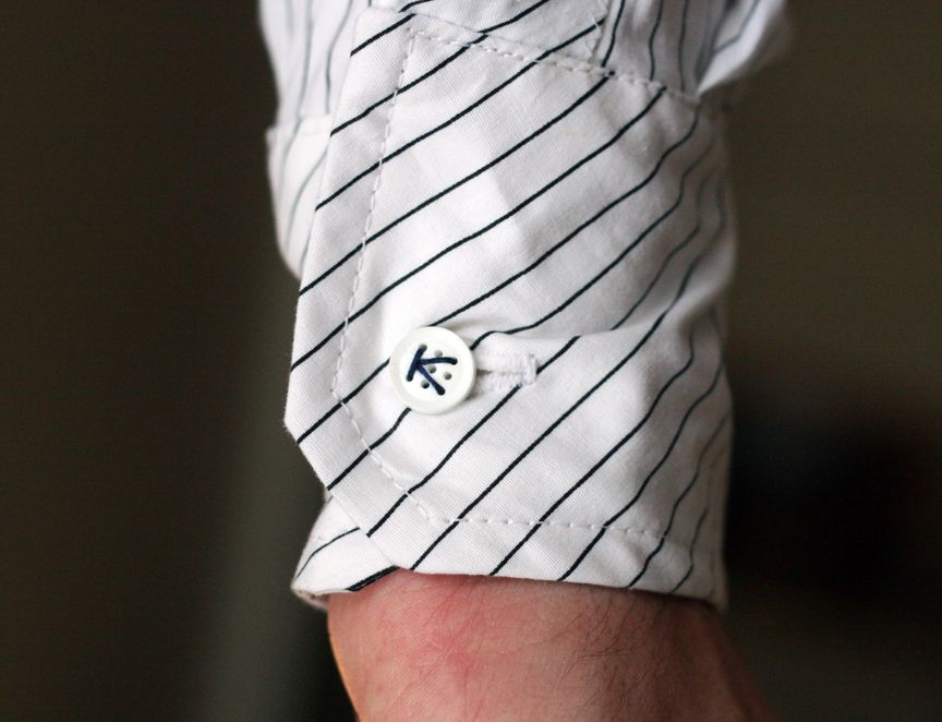 Custom Shirt With Nine-Hole Buttons