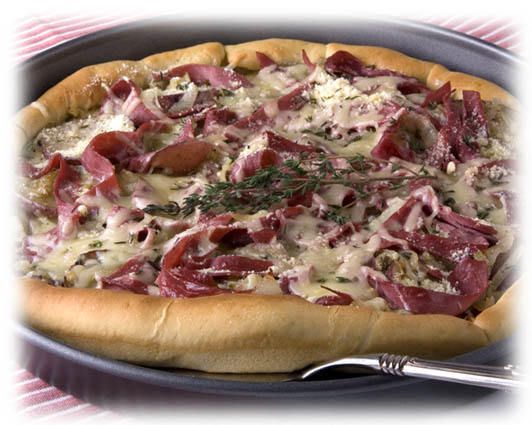 Corned Beef and Potato Pizza