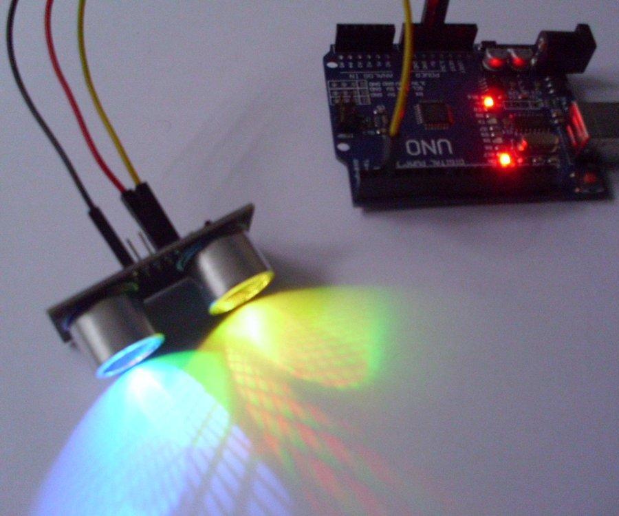 Distance Sensor With Built-in RGB Leds : 5 Steps - Instructables