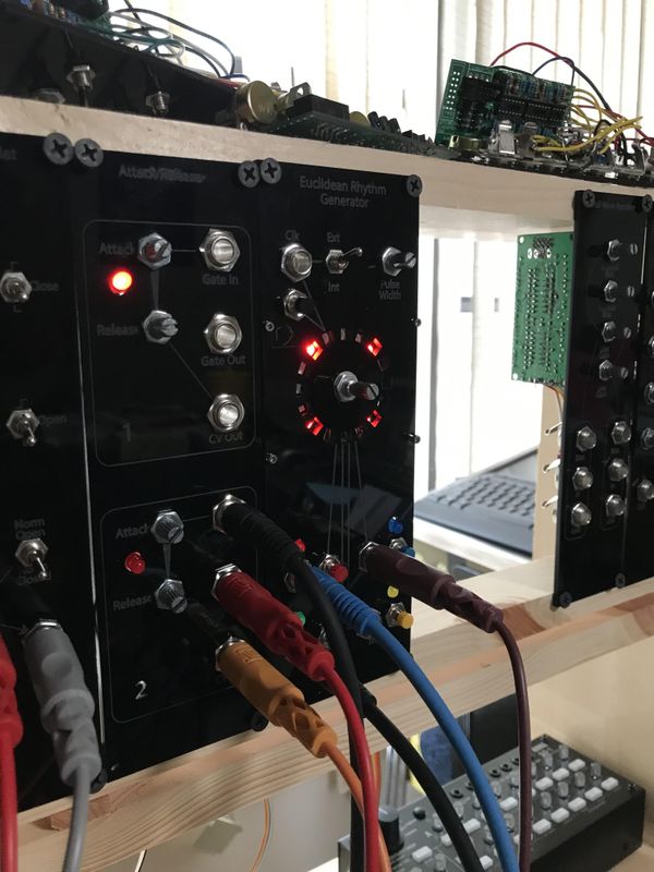 Euclidean Rhythm Drum or Synth Sequencer Module