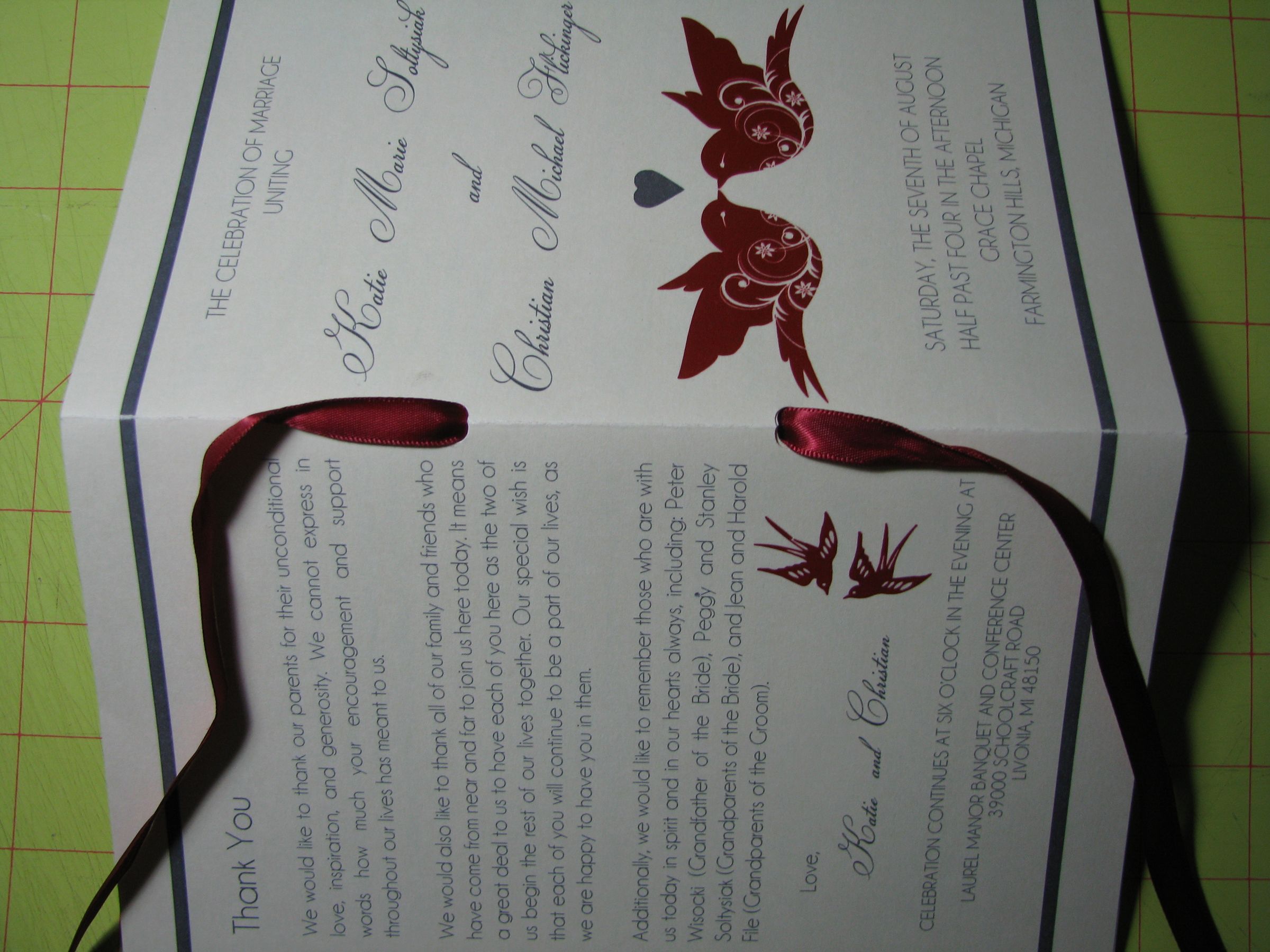 Tying Ribbons Onto Ceremony Programs 5 Steps Instructables