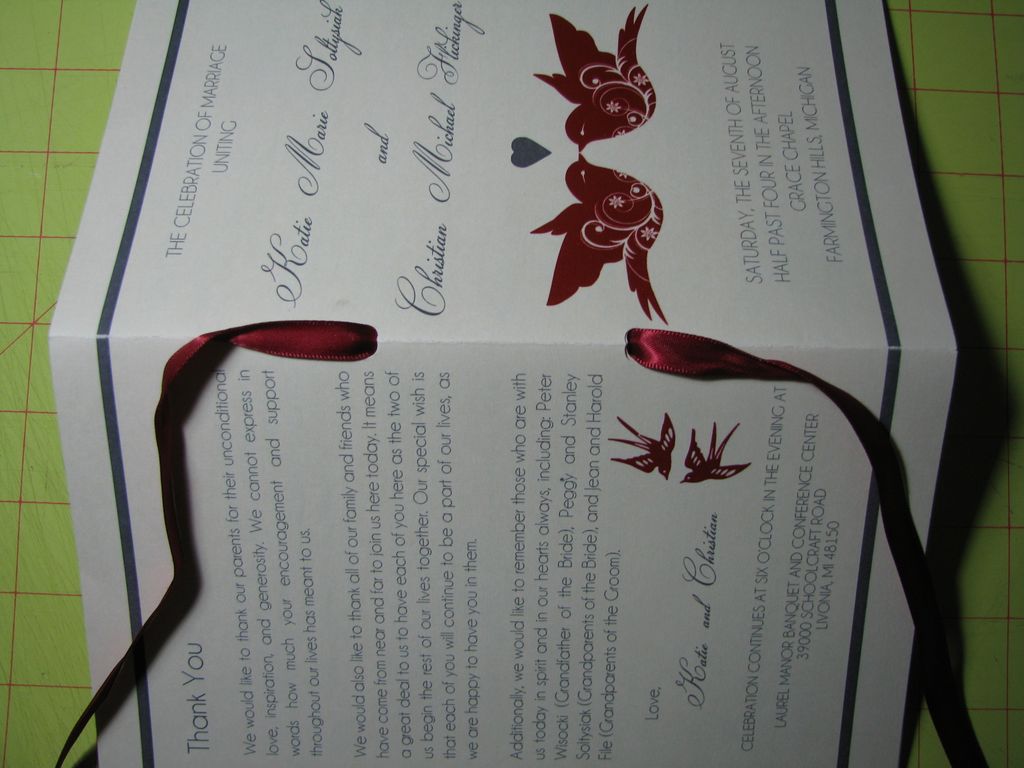Program With Ribbon Diy wedding programs with ribbon | Beachweddingtips.com