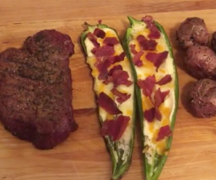 One Grill New York Steak Meal with video!