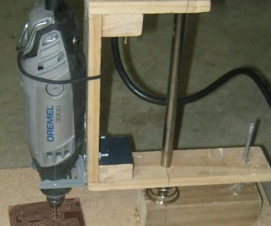 Cheap PCB Drillpress for Dremel