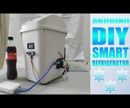 How to Make Small Refrigerator at Home Using Arduino, Automatic Open&Close, Temperature Shows