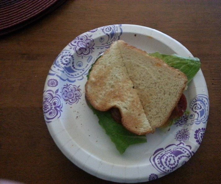 Pepperoni and Provolone Melt - Sandwich