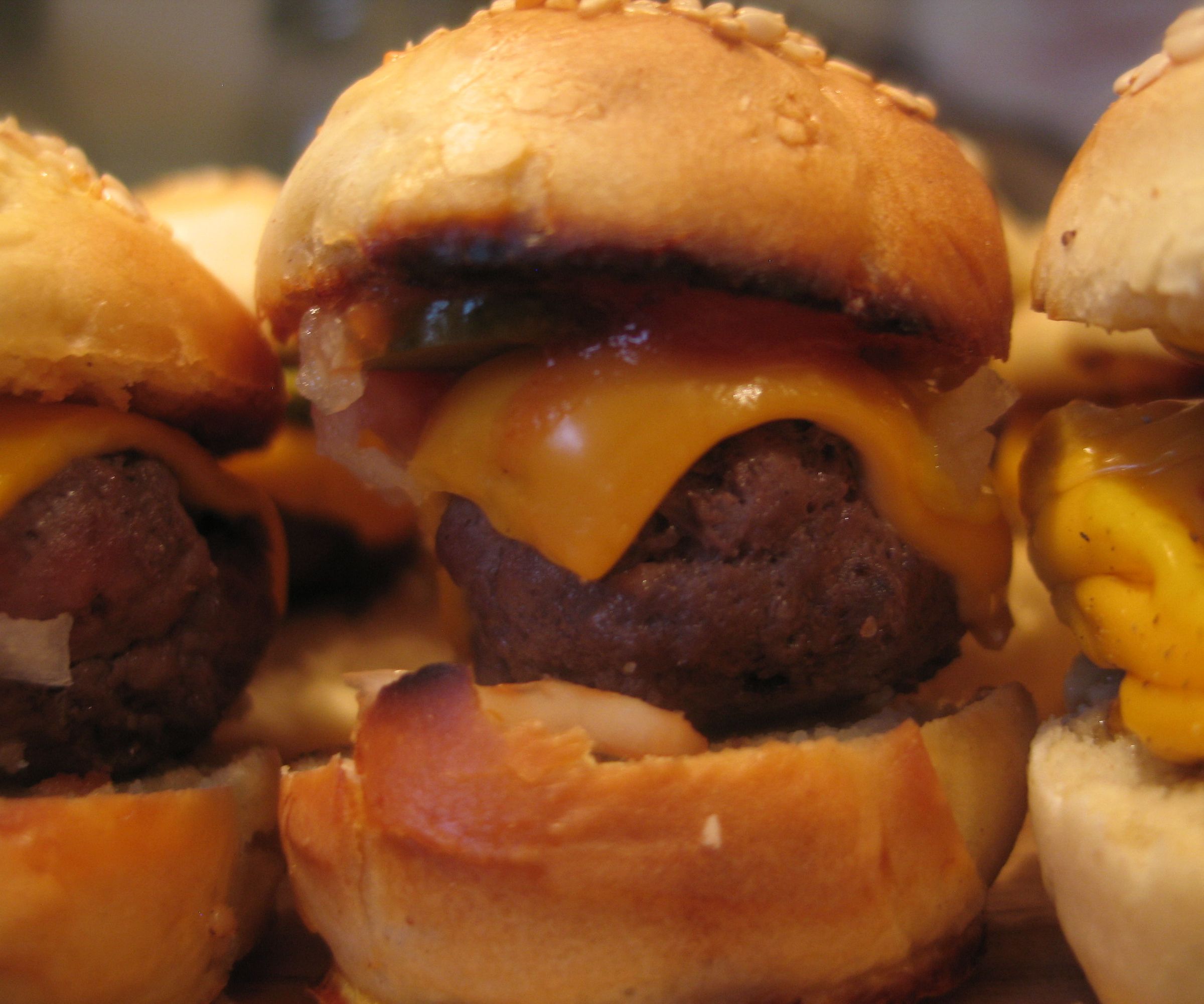 Cheese Burger Canapes
