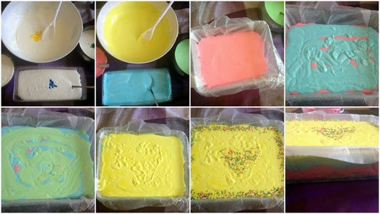 Making of Rainbow Icecream