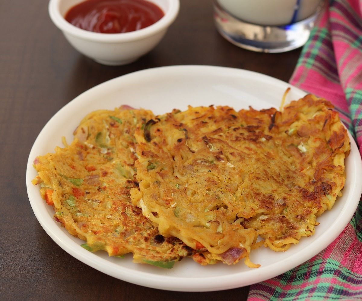 3 Min Veg Maggi Cheela