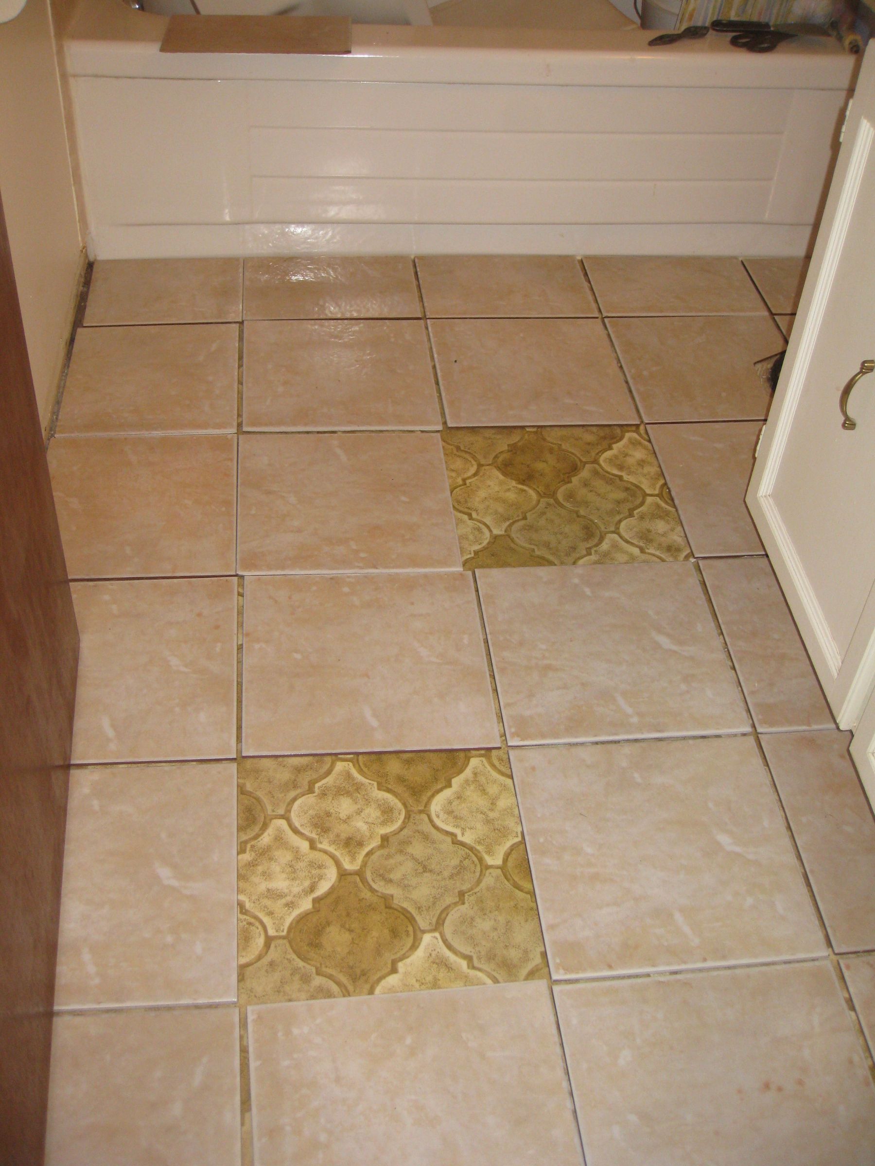 DIY Reno New Tile Flooring + How to Change a Toilet