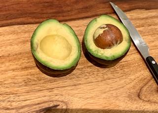 Cutting the Avocado in Half