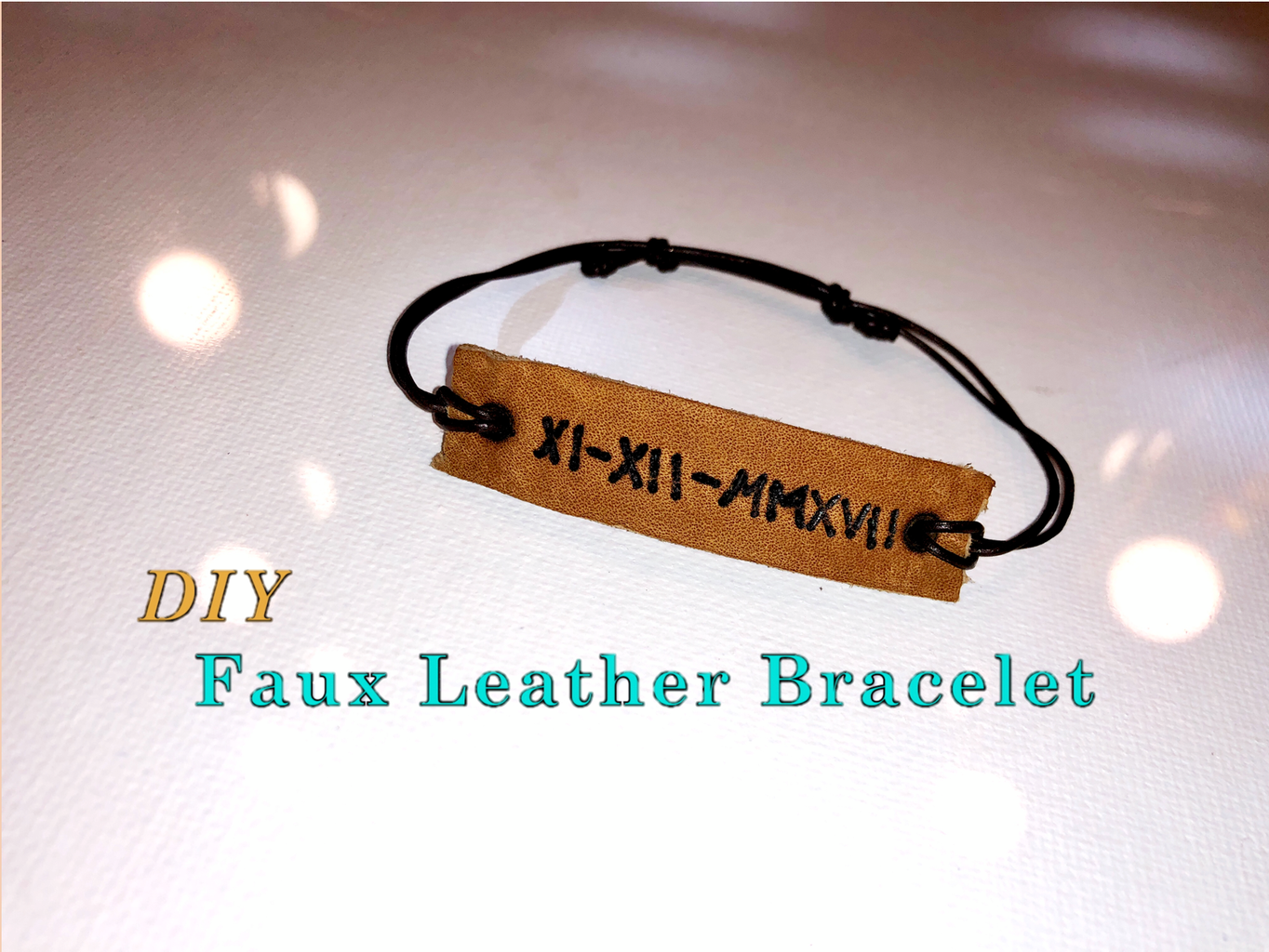 Faux Leather Bracelet DIY 16 Steps Instructables