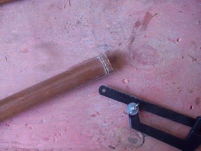 Paint and Cut Broom Stick