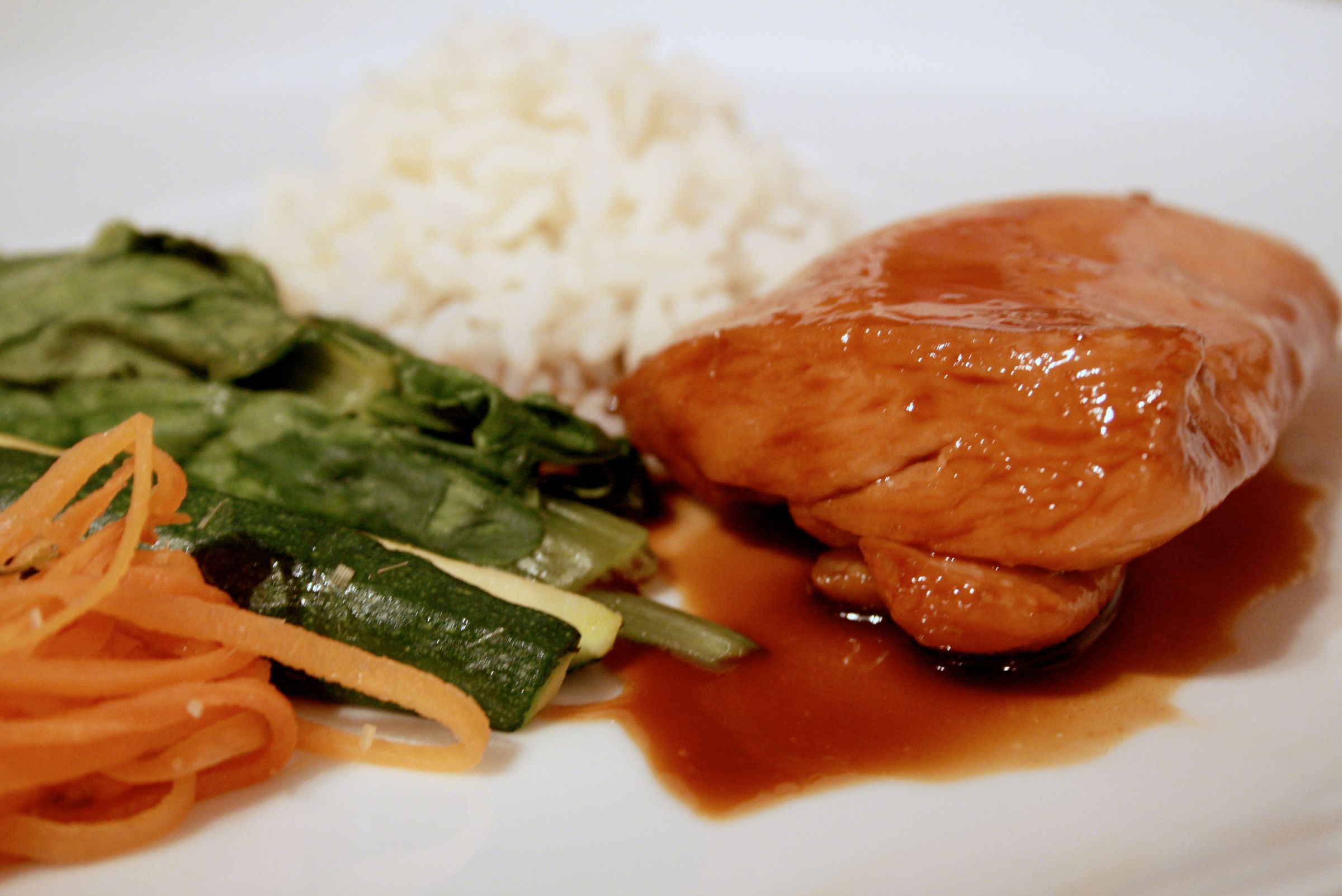 Chicken With Garlic Teriyaki