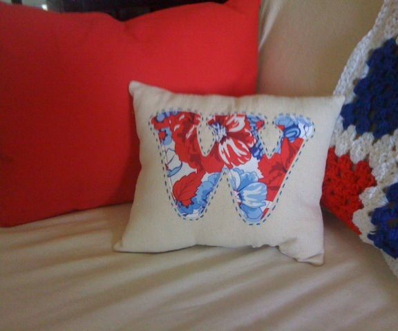 Beginner Sewing Monogrammed Pillow