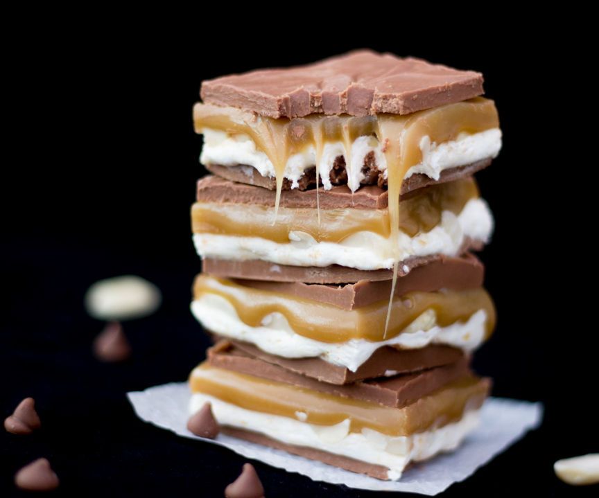 How to Make No Bake Homemade Snickers Bars