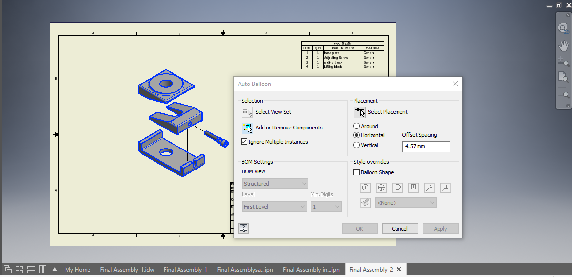 TAD 330- Making Isometric & Exploded Assembly View Drawings : 31 Steps ...