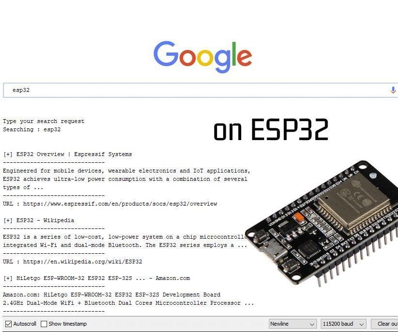 Google Search on ESP32