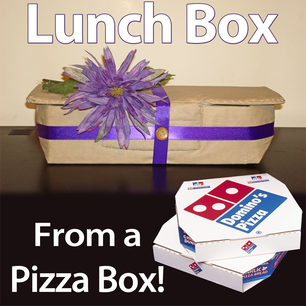 Lunch Box From a Pizza Box