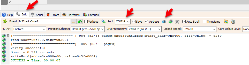 Generate, Compile, and Upload the Code