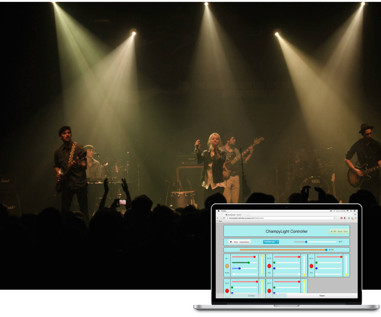 Online DMX Light Controller