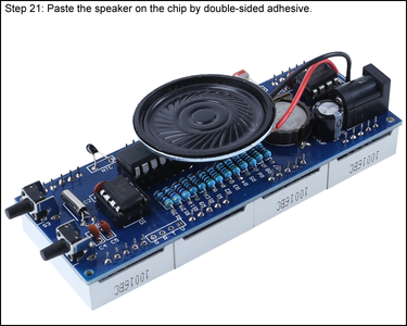 Paste the Speaker on the Chip by Double-sided Adhesive