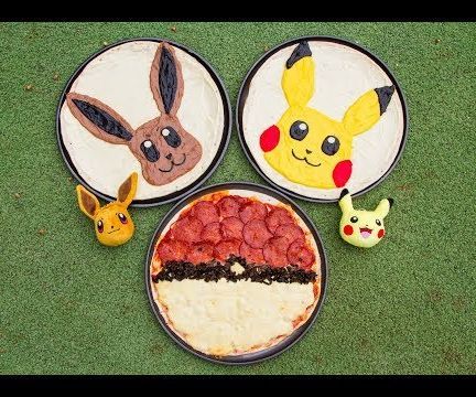 Pokemon Pizzas (Pikachu and Eevee)