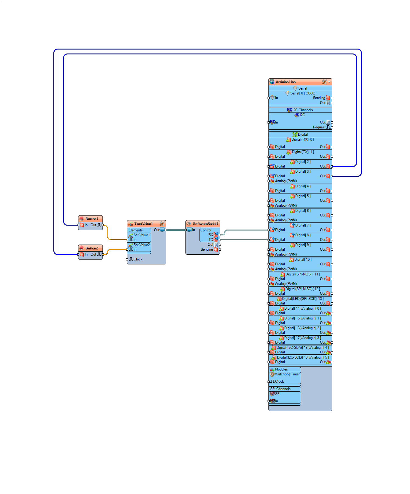 In Visuino Connect Components photo 2