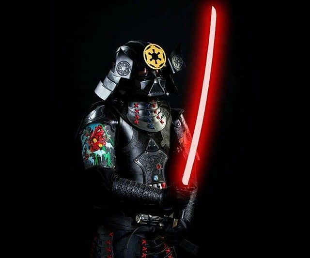 Leather Vader Samurai Costume