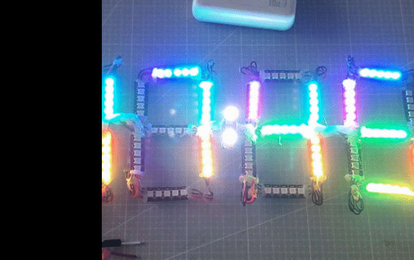 How to Make RGB Lighting Clock🌈 Neon Color Changing Wall Clock Using Ws2812 LEDs, DS3231, DHT11 and Arduino UNO