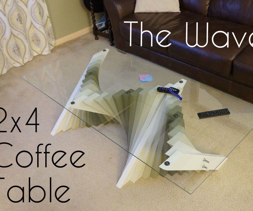 2x4 Wave Coffee Table