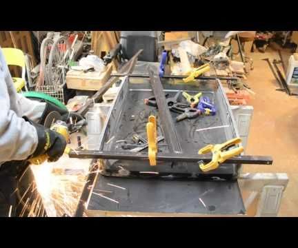 Desk From a TV, Bed Frame and Pallet Wood