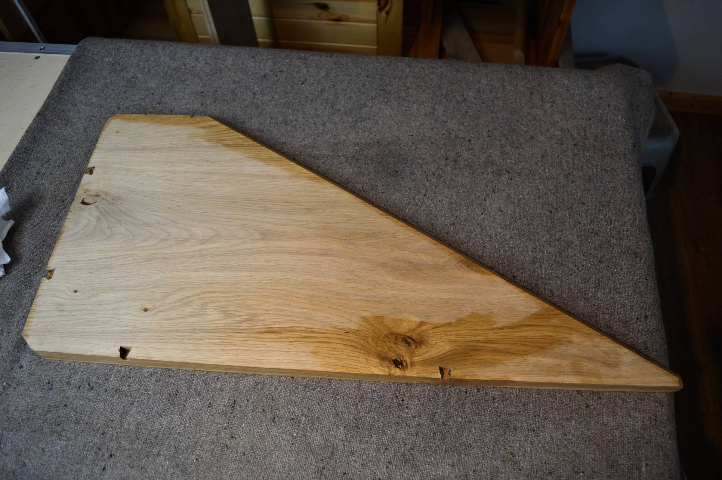 Beautiful White Oak Floating Corner Shelf 10 Steps (with Pictures