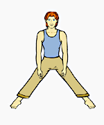 !!! THE WARRIOR POSE -- 2 !!! (Virabhadrasana 2)